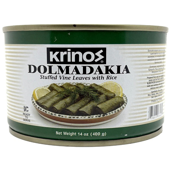 Dolmadakia Stuffed Vine Leaves With Rice Krinos