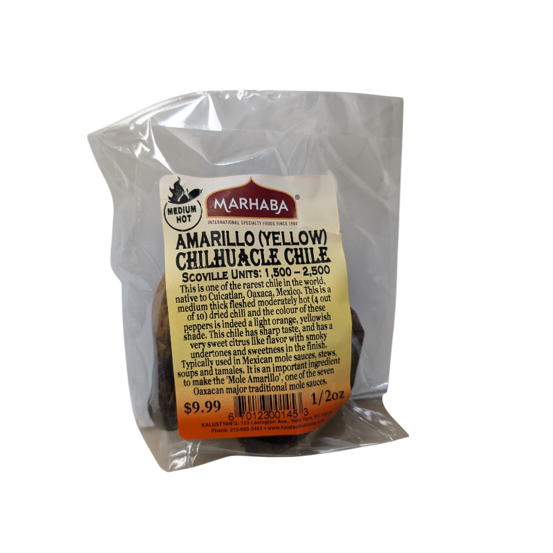 Amarillo (Yellow) Chilhuacle Chile Medium-Hot