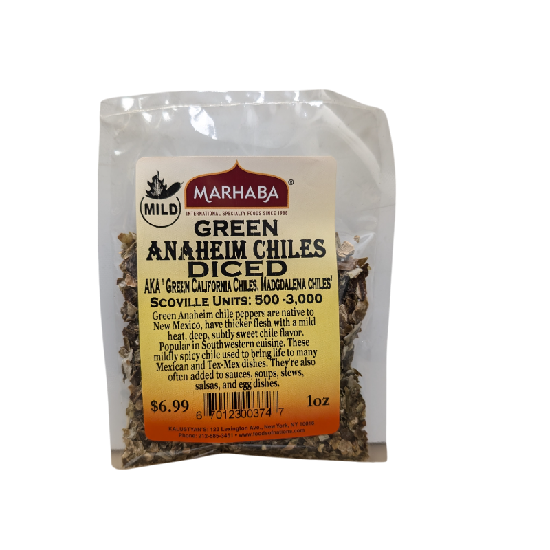 Anaheim Chiles Green Diced Mild