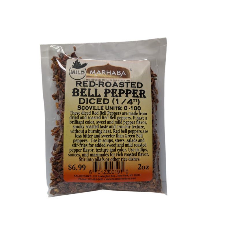 Bell Pepper Diced (1-4'') Red-Roasted Mild