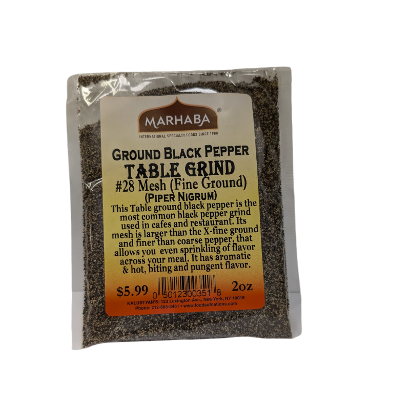 Black Peppercorn Fine Ground# 28