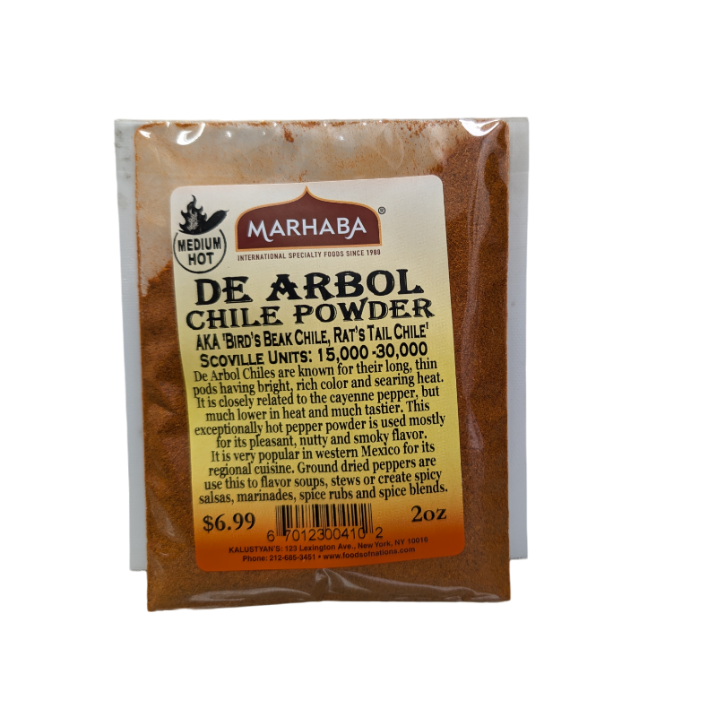 Chile De Arbol Powder Medium-Hot