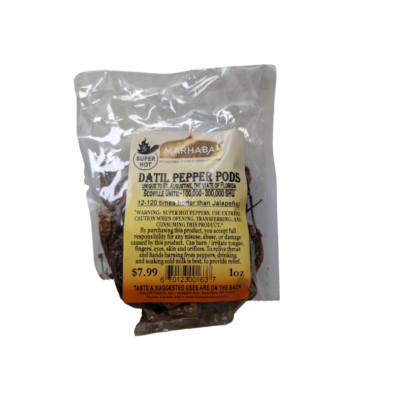 Datil Pepper Pods Super-Hot