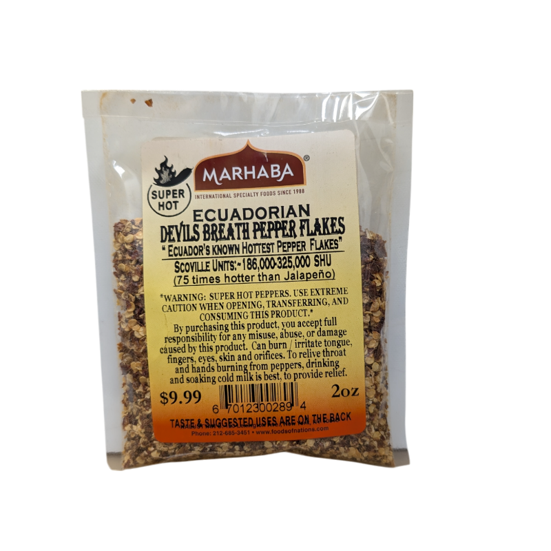 Devils Breath Pepper Flakes Ecuadorian Super-Hot