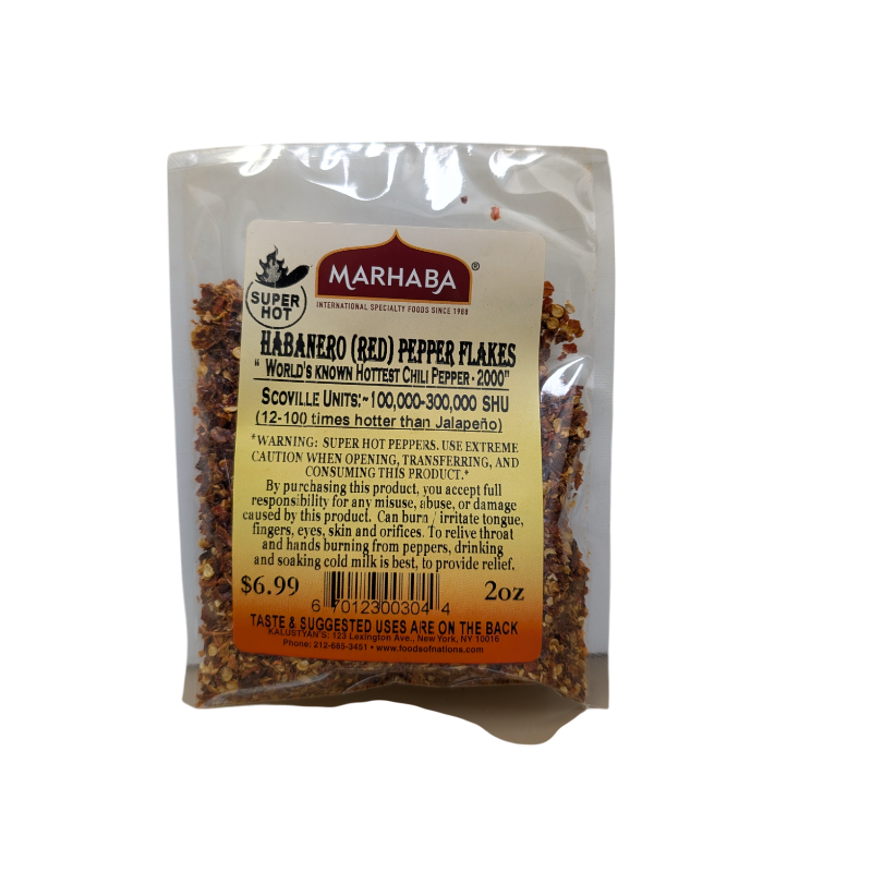 Habanero (Red) Pepper Flakes Super-Hot
