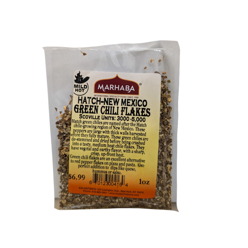 Hatch-New Mexico Green Chili Flakes Mild-Hot