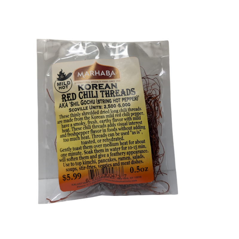 Korean Red Chili Threads Mild-Hot Oz