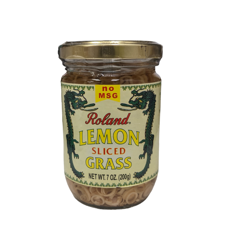 lemon grass sliced in a jar