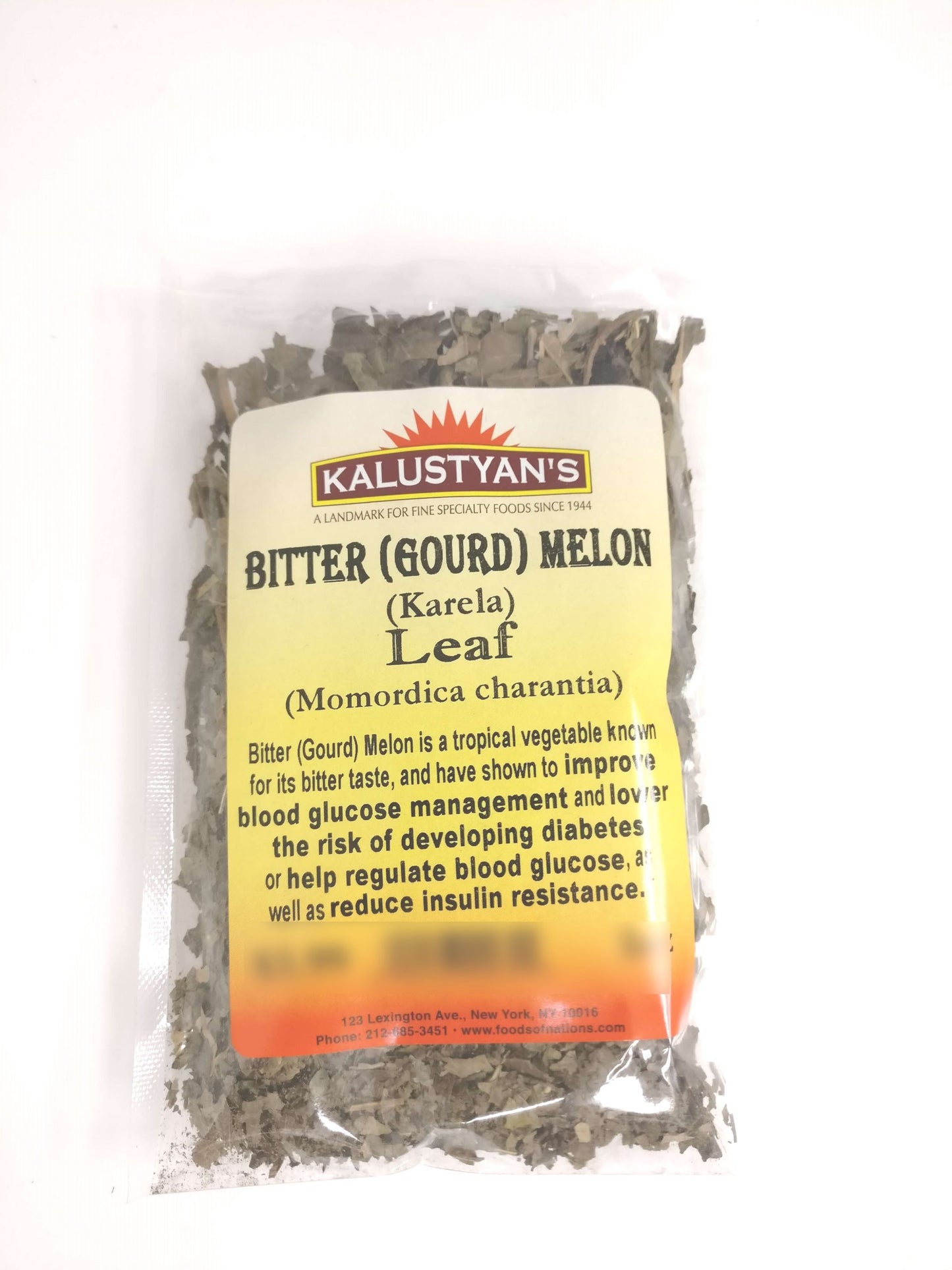 Bitter Melon (Karela) Leaves (Momordica charantia), Cut Pieces