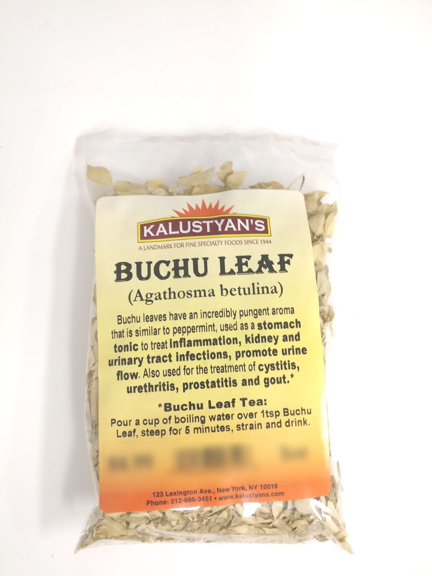 Buchu Leaf (Agathosma betulina)