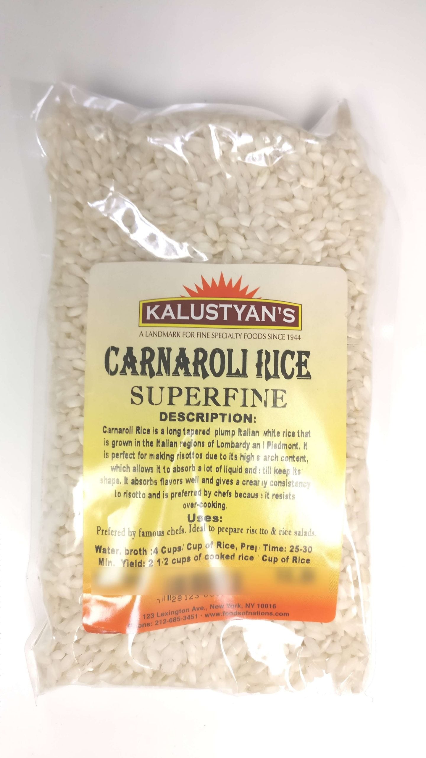 Carnaroli Rice, 'Superfino