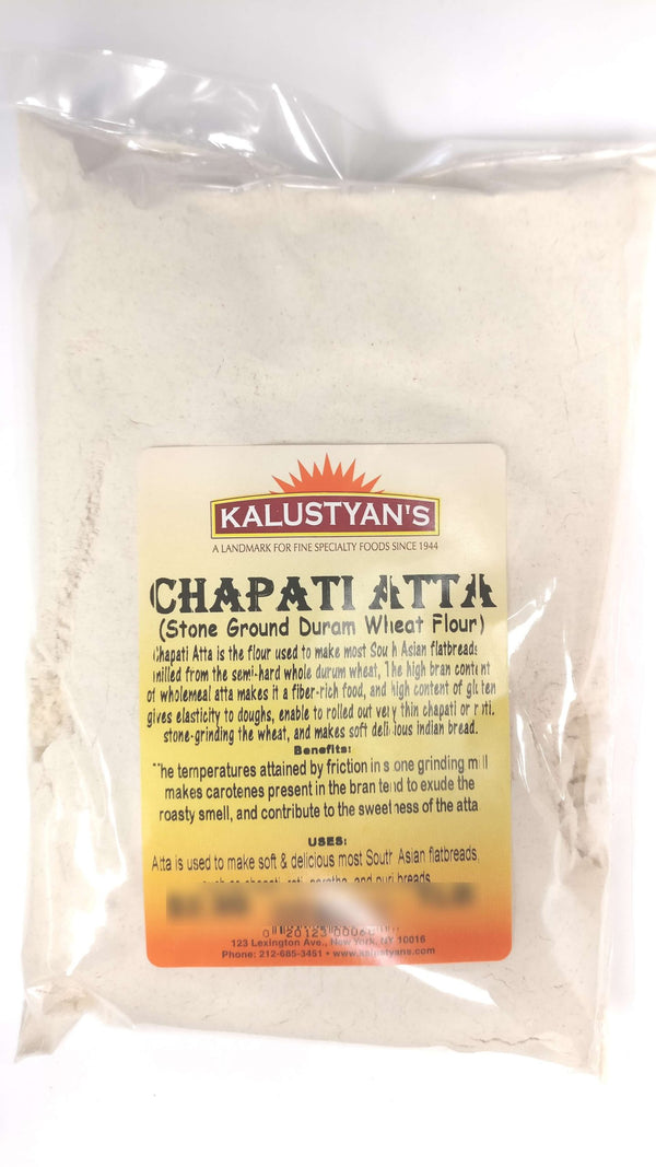 Chapati Atta Flour, Stone Ground 100% Duram Wheat Flour