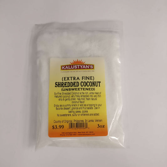Coconut, Shredded-Extra Fine, Unsweetened