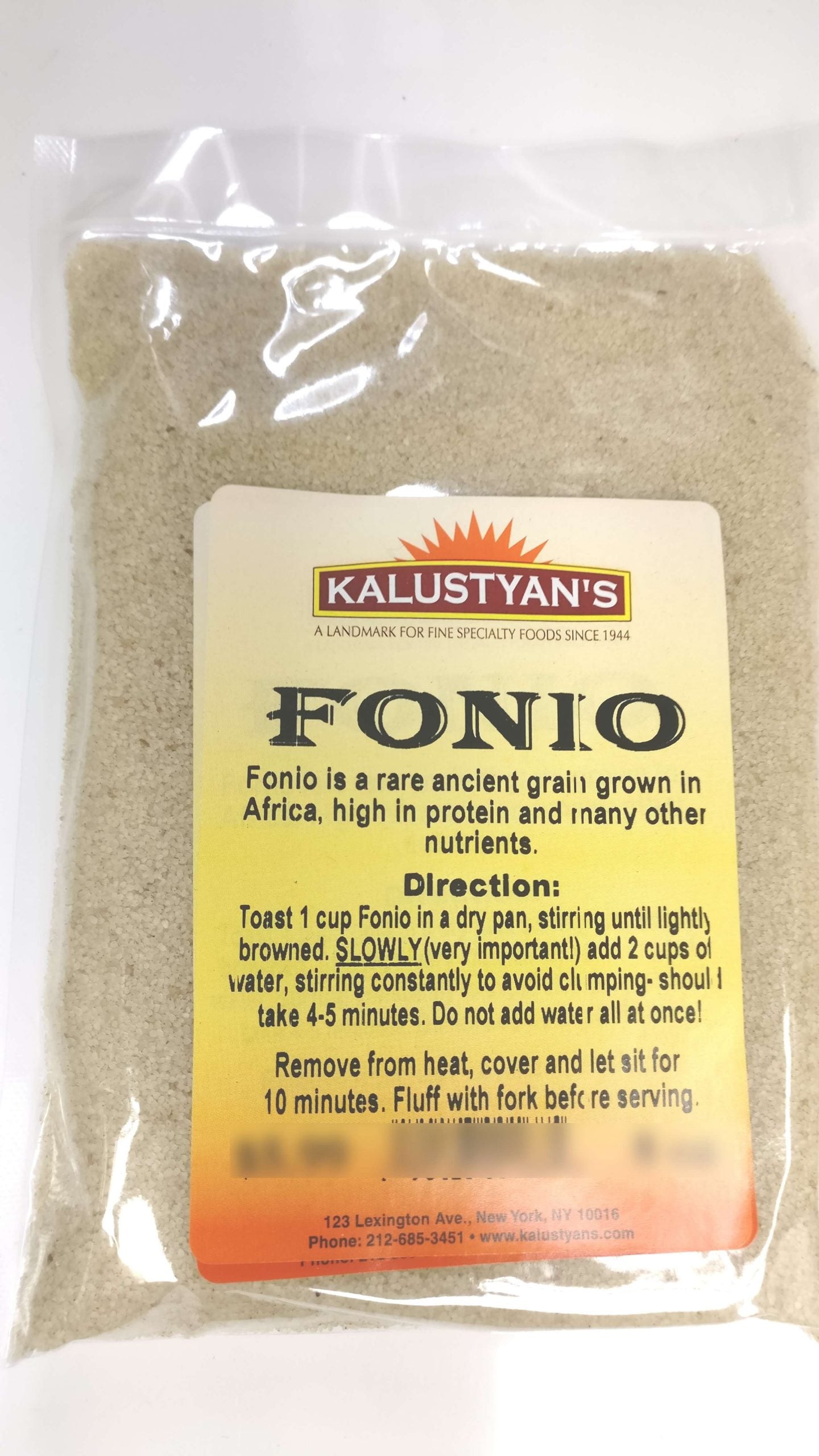Fonio, Pearled (Parboiled)