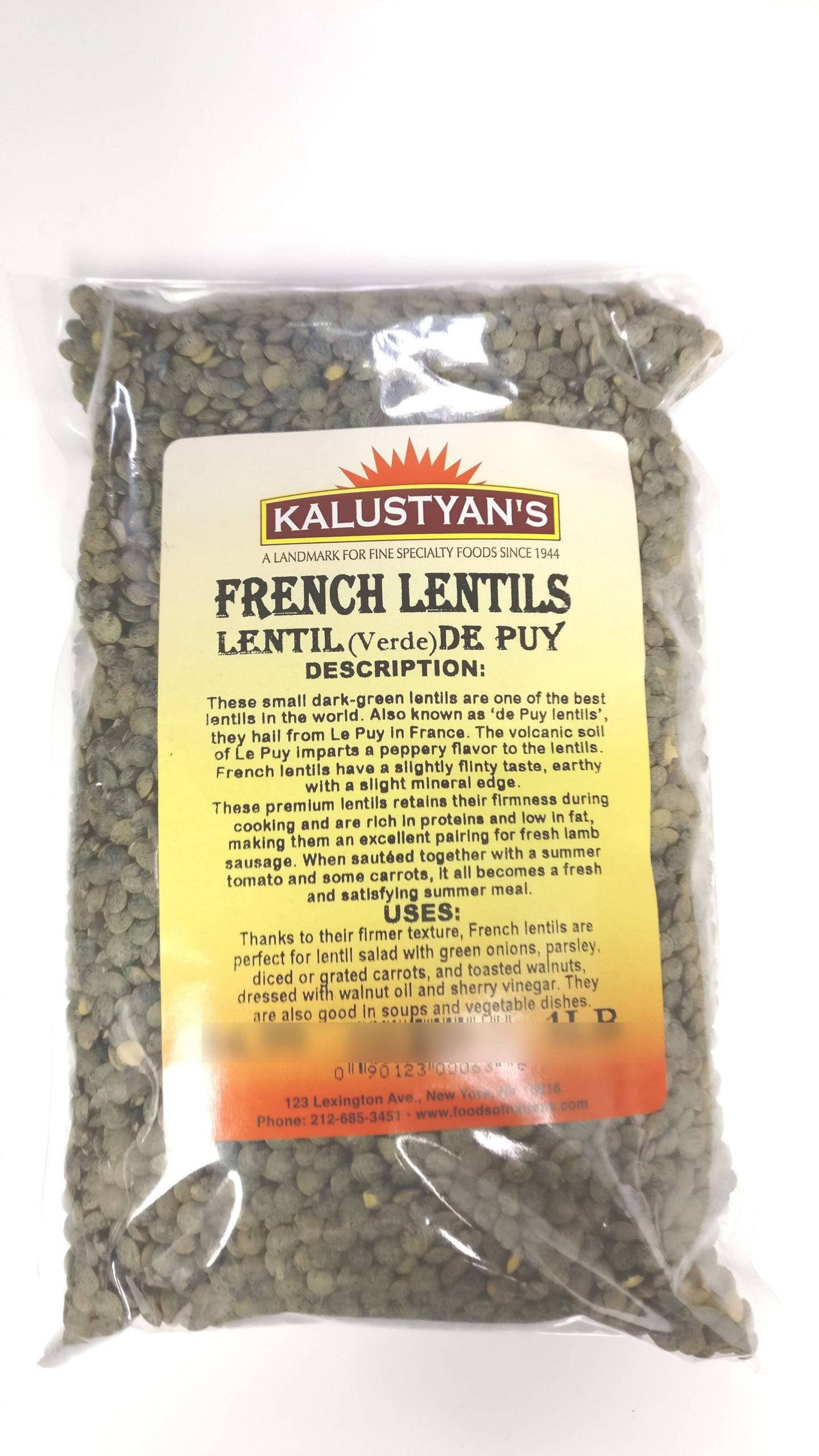Lentil De Puy, French Green Lentil
