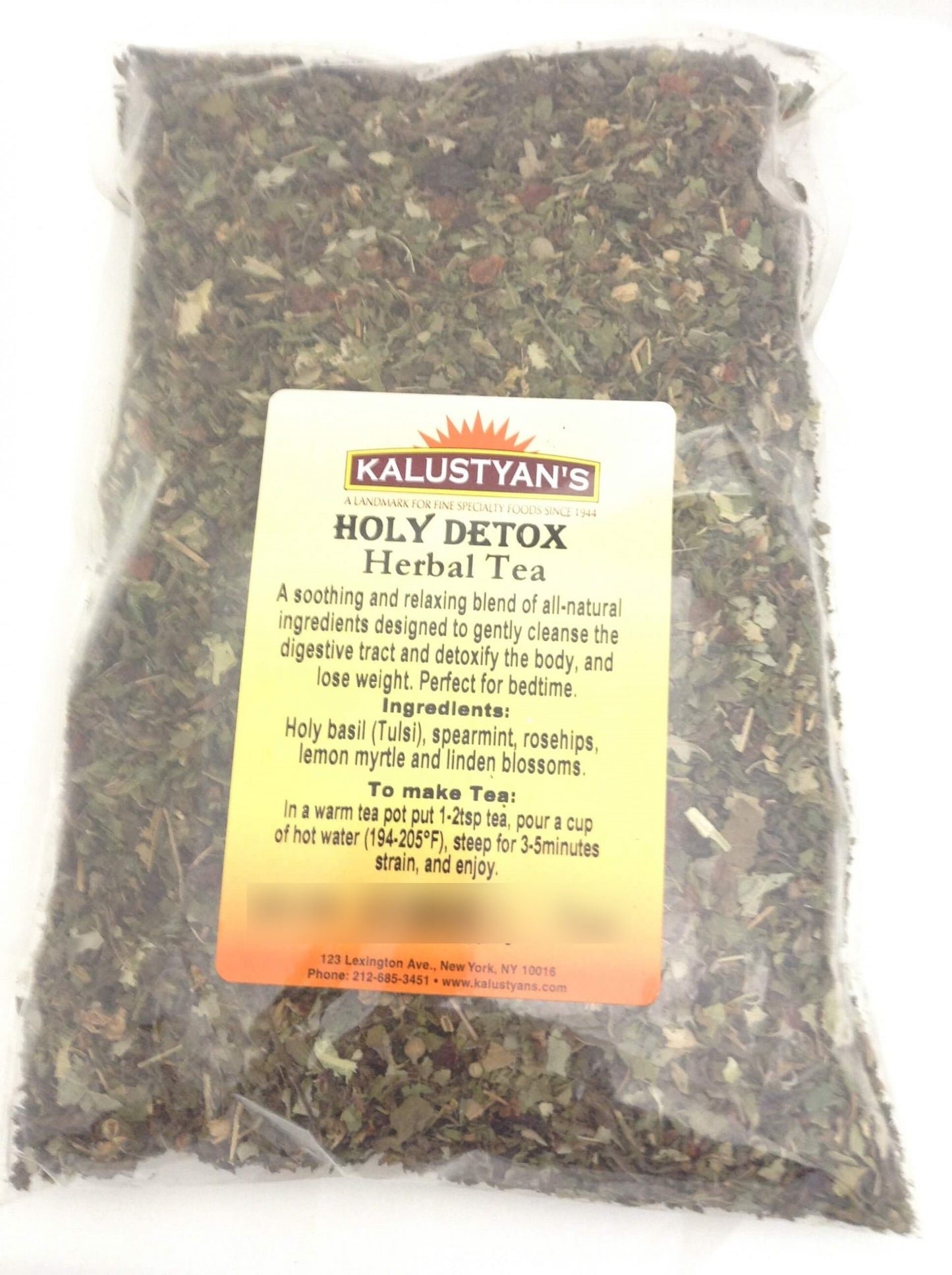 Holy Detox, Herbal Tea