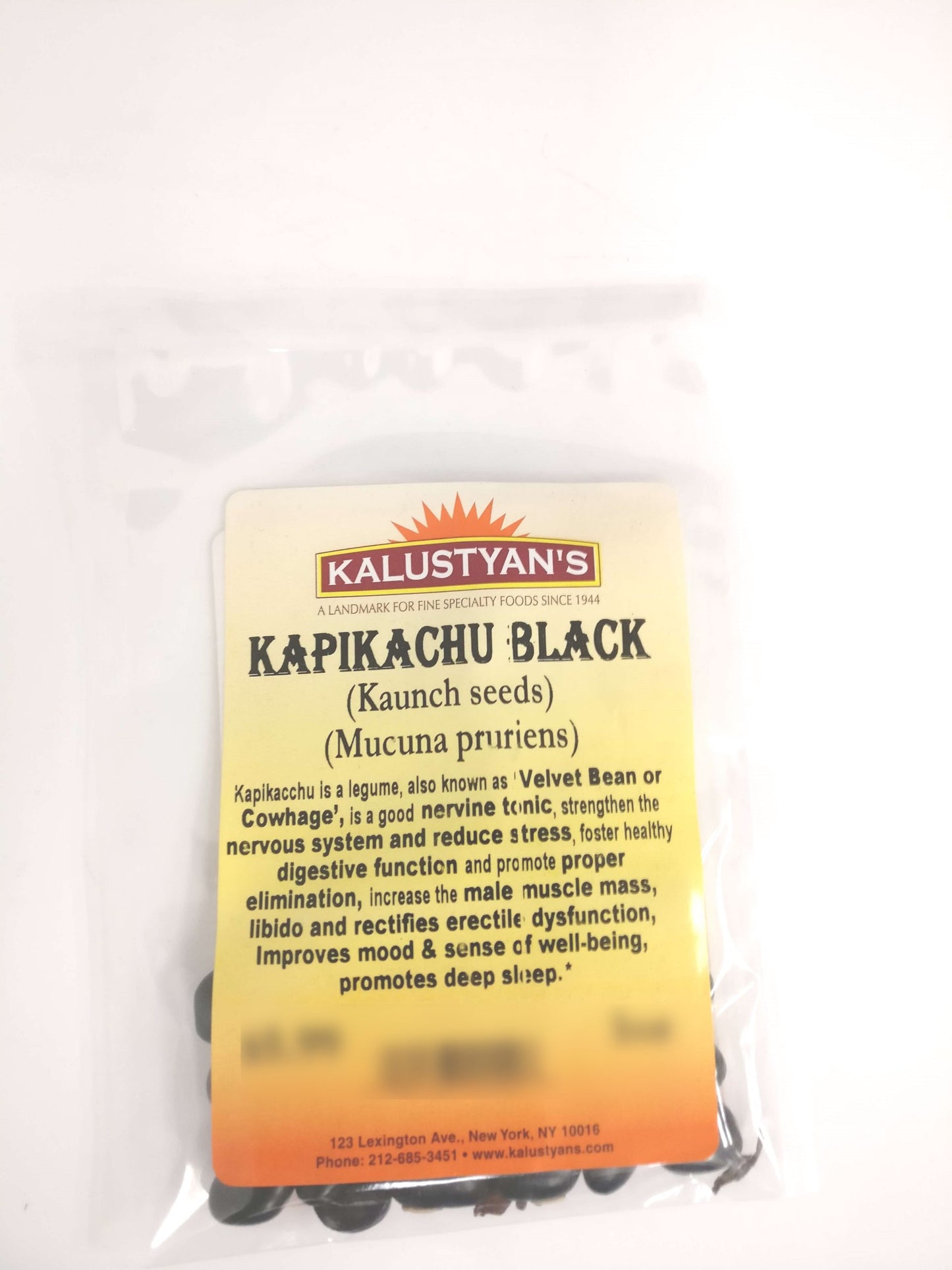 Kapikacchu, Black (Kaunch Seed/ Velvet Bean) (Mucuna Pruriens)
