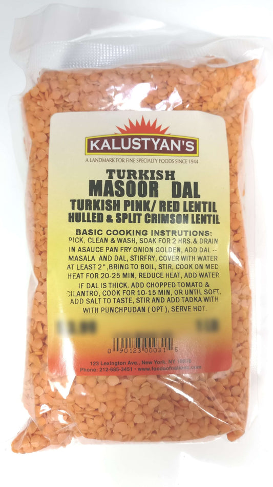Masoor Dal (Split Red (Pink) Lentils), Turkish