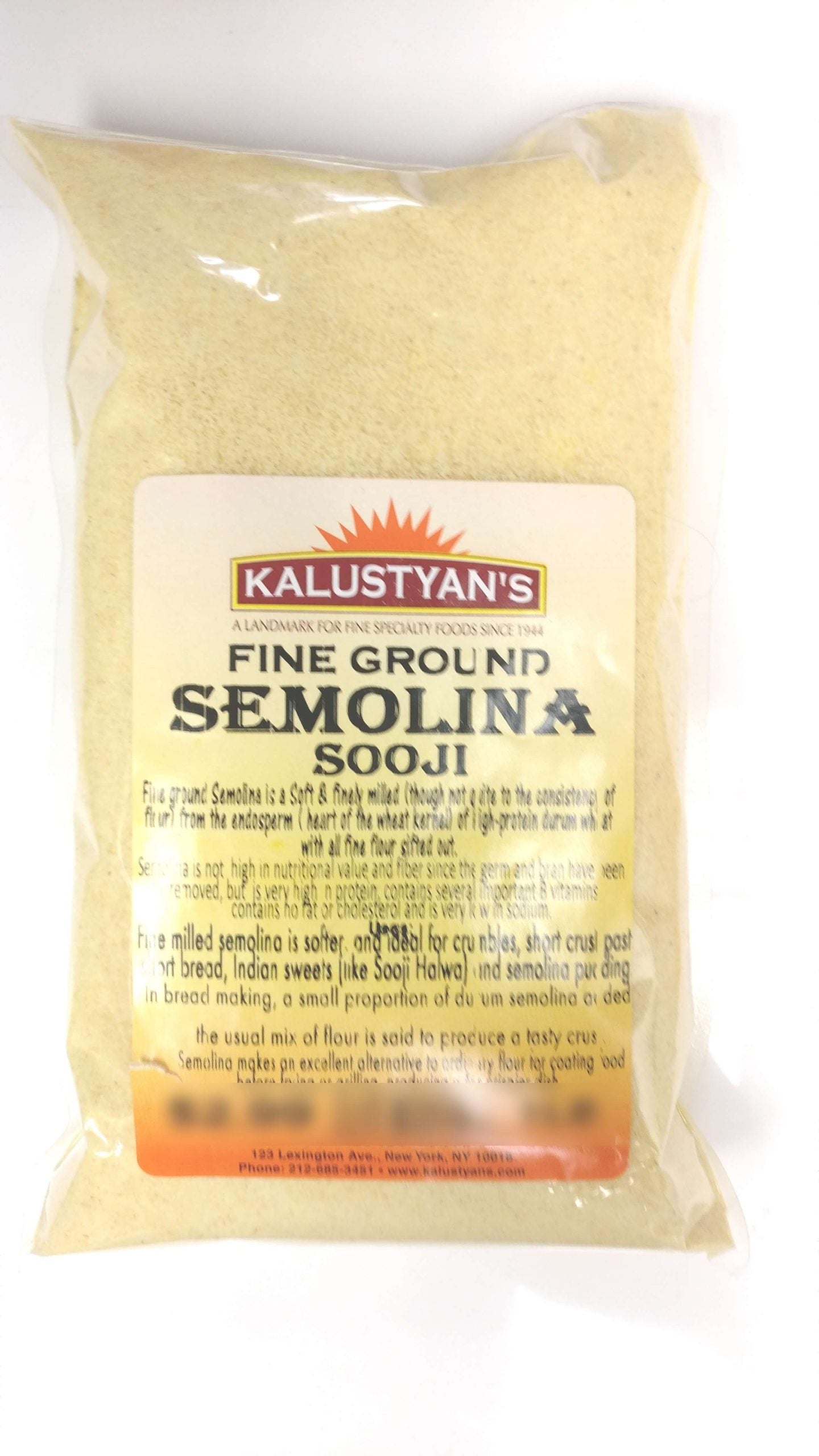 Semolina (Samid (سميد) / Sooji), Fine Ground