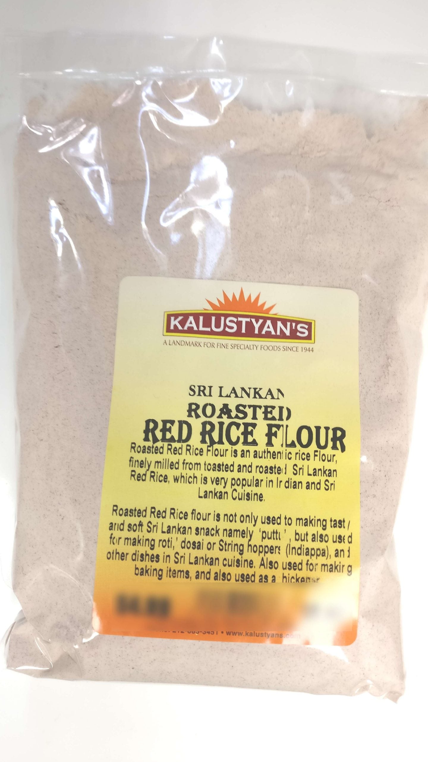 Red Rice Flour, Roasted, Sri Lankan