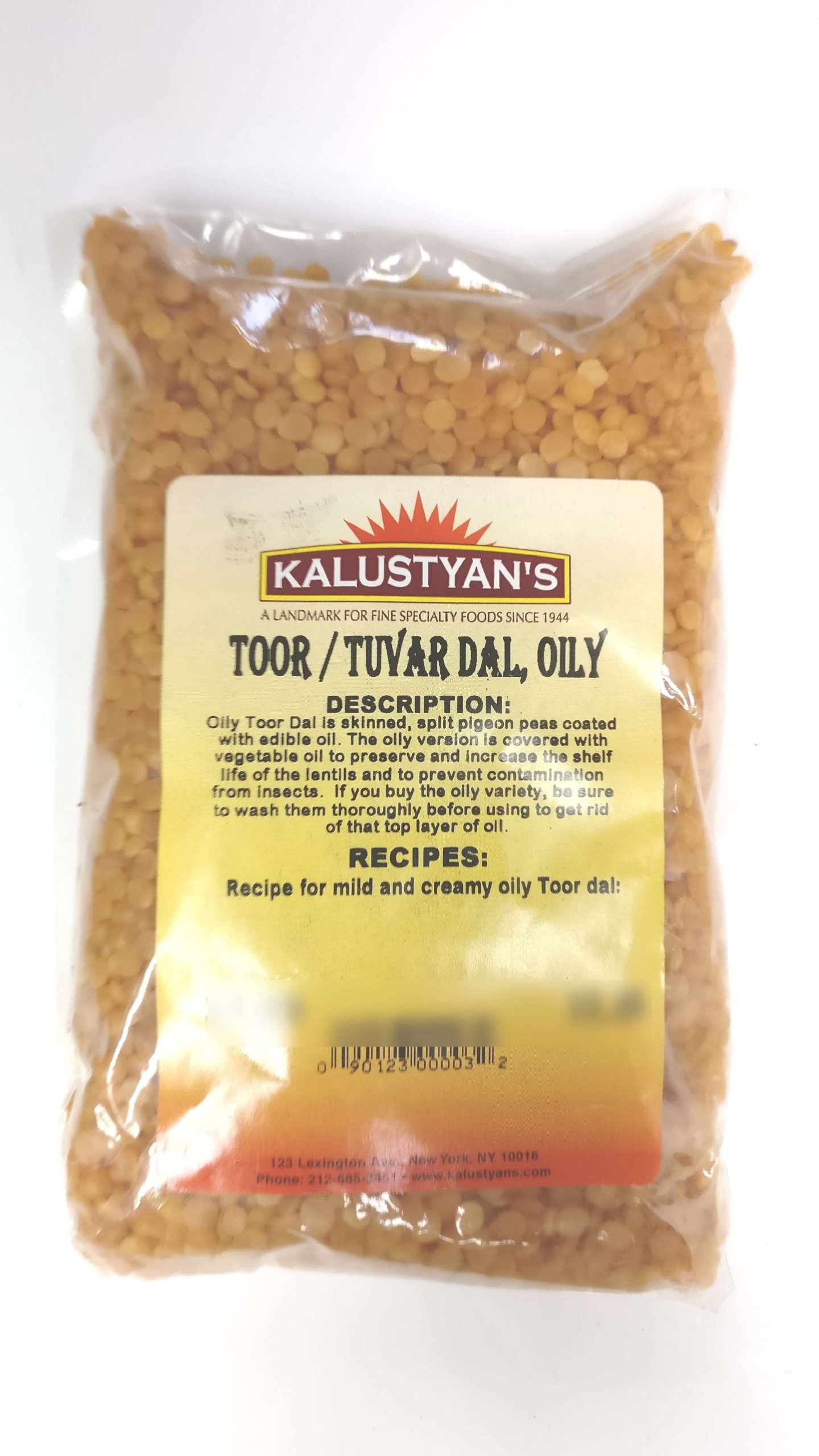 Toor (Toovar) Dal (Split Pigeon Pea), Oily