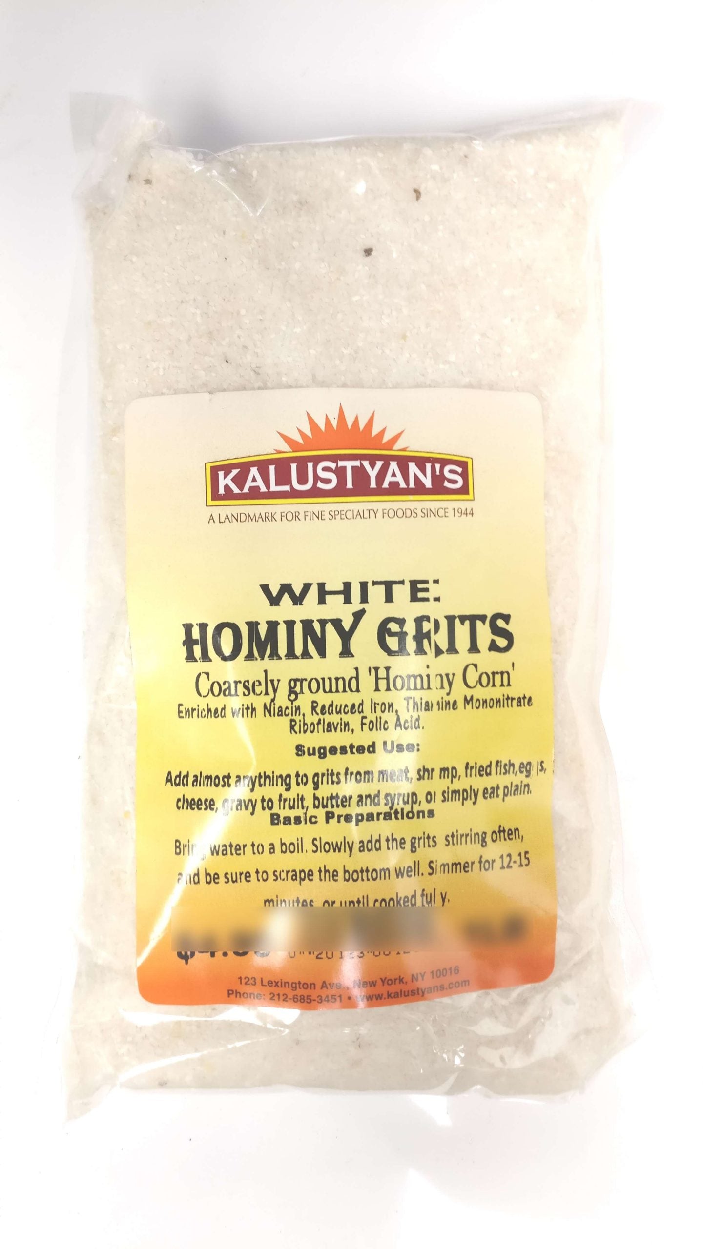 Corn (Hominy) Grits, White