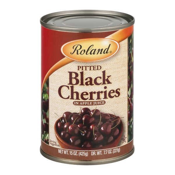 Black Cherries (Pitted) in Apple Juice
