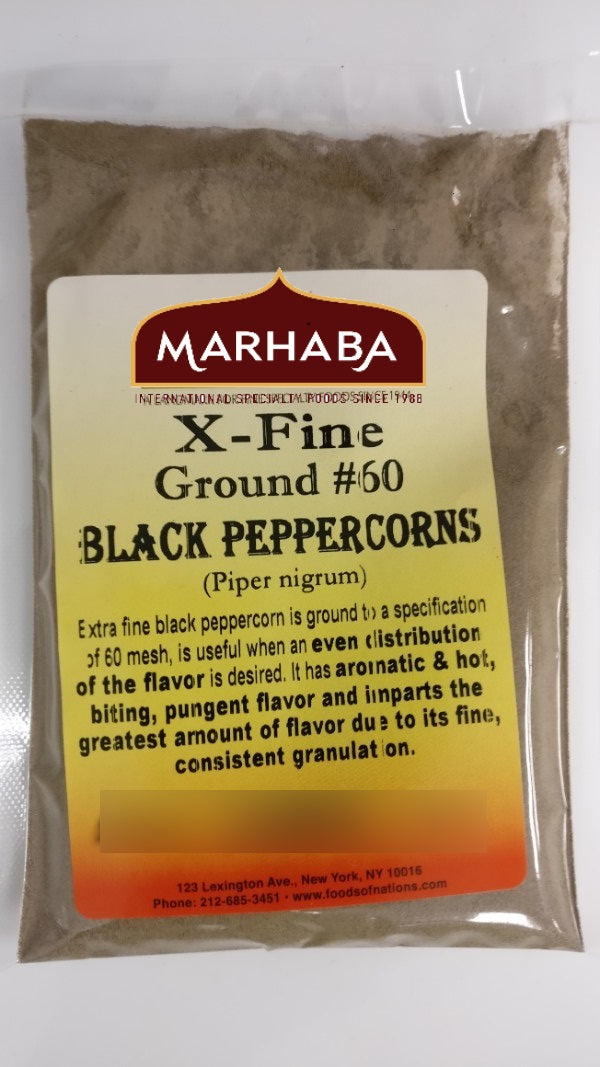 Black Peppercorn, X-Fine Ground (#60)