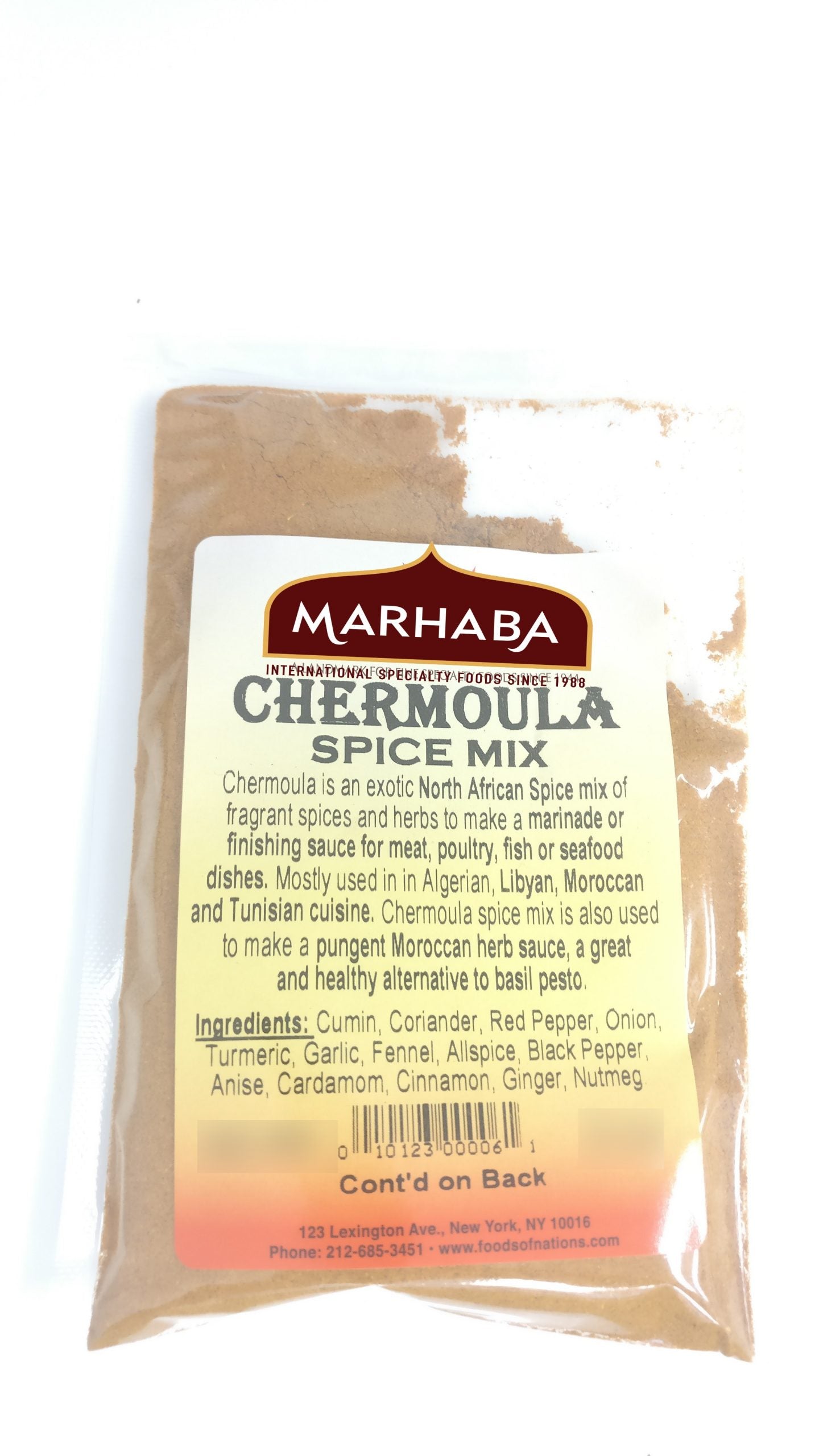 Chermoula Seasoning, North African Spice Blend