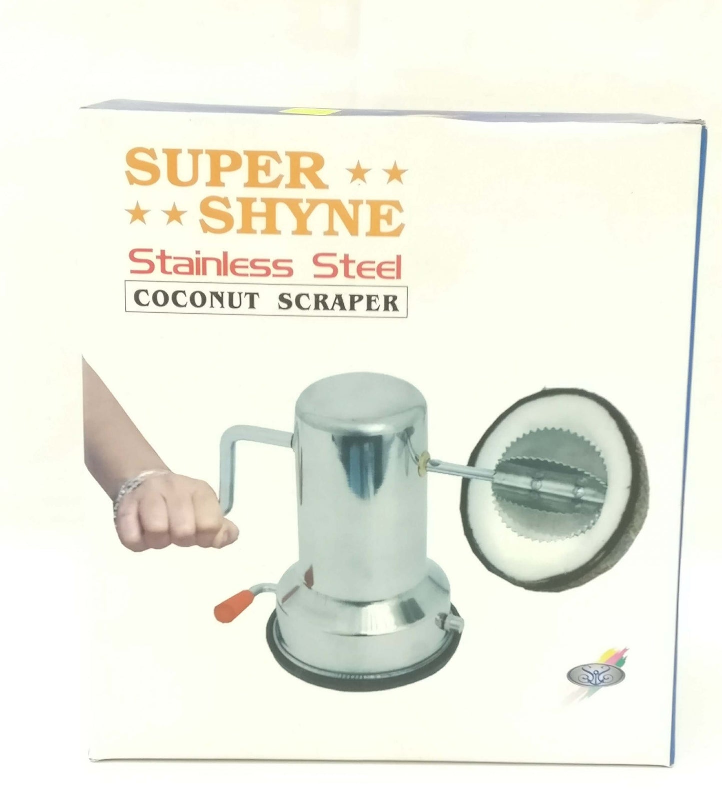 Coconut Scrapper, S/S,Vacuum Base