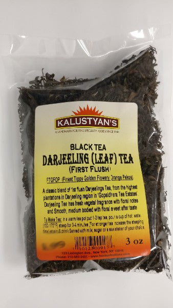 Darjeeling Black Leaf Tea (FTGFOP-1), First Flush, Org