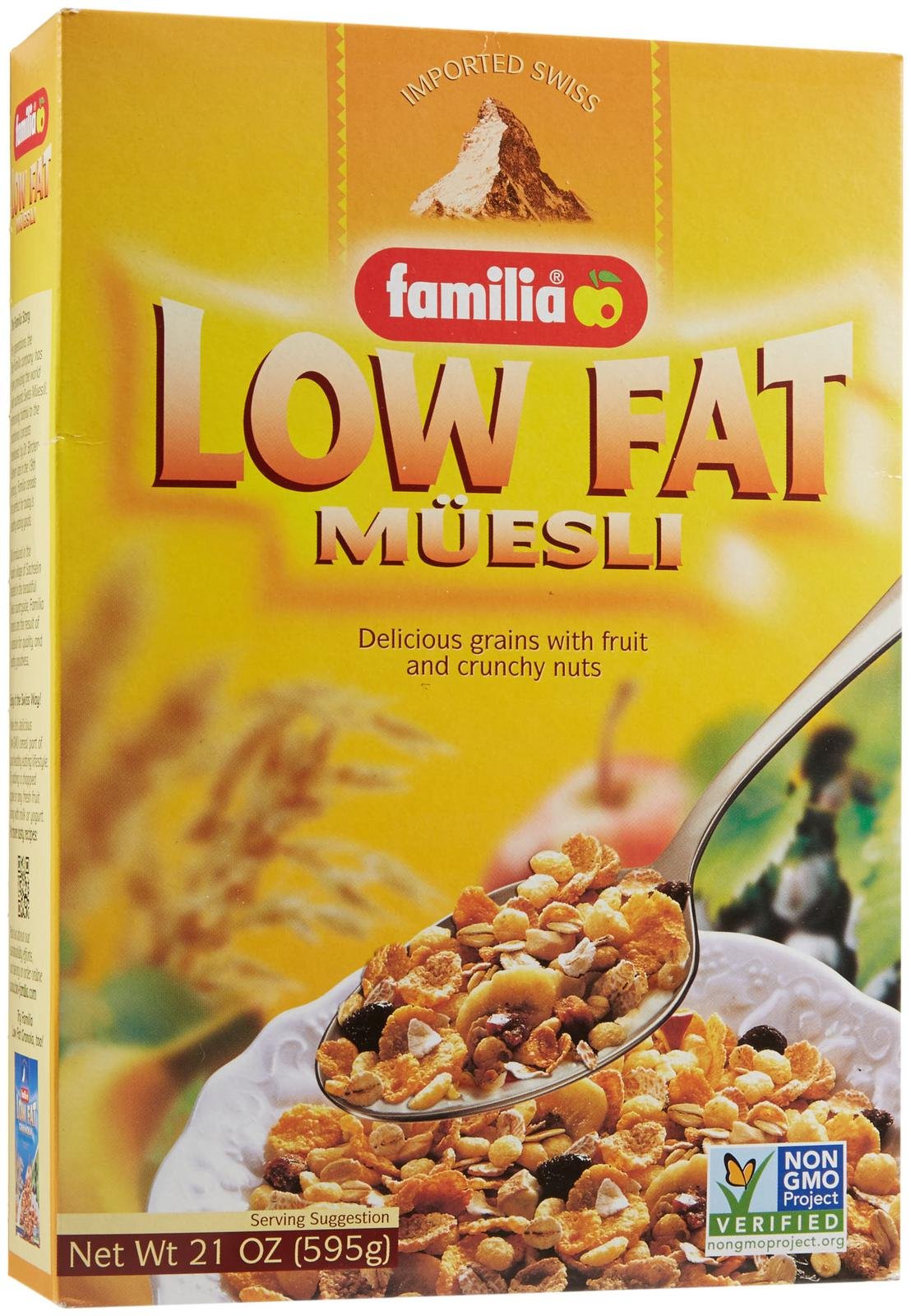 Muesli, Lowfat, Cereal With Fruit & Nuts