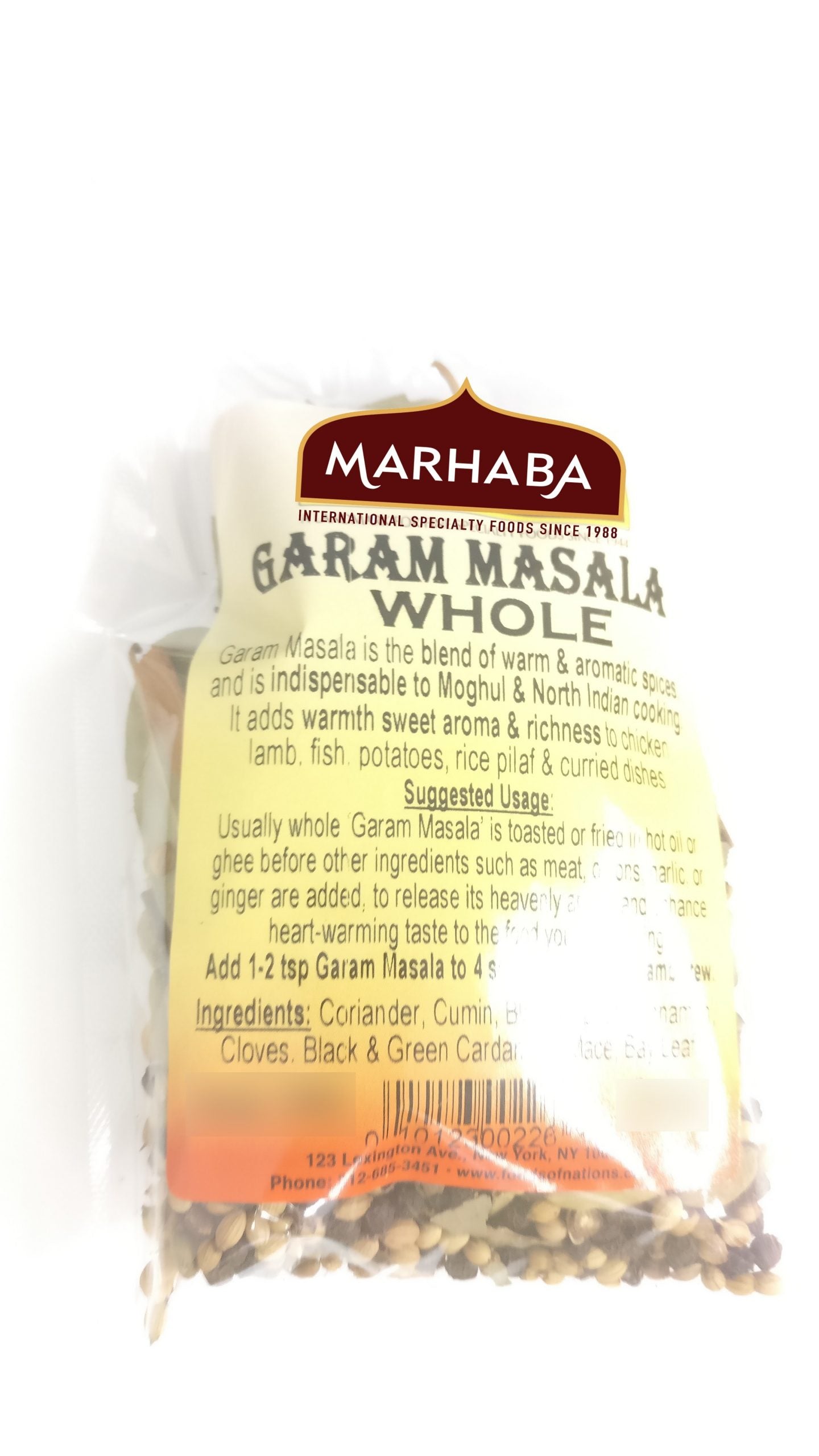 Garam Masala, Whole (Warm & Aromatic Spice Blend)