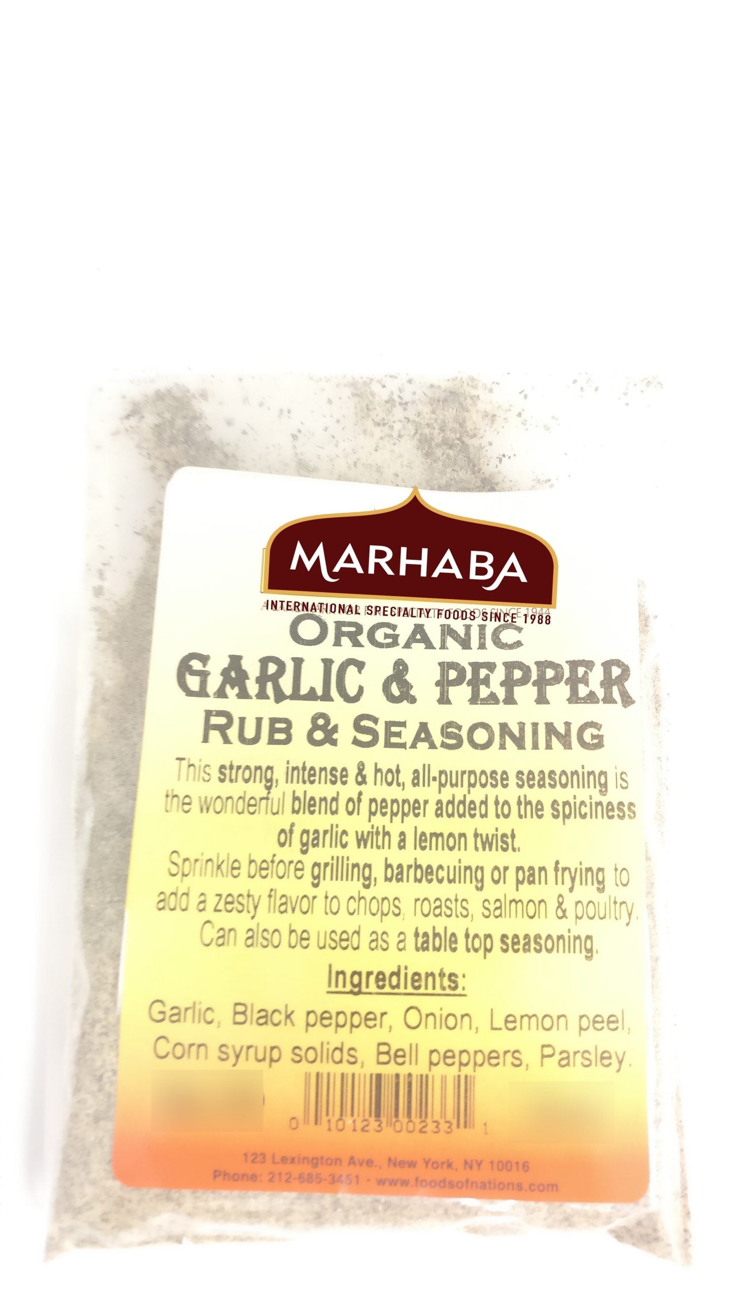 Garlic Pepper Seasoning, Organic