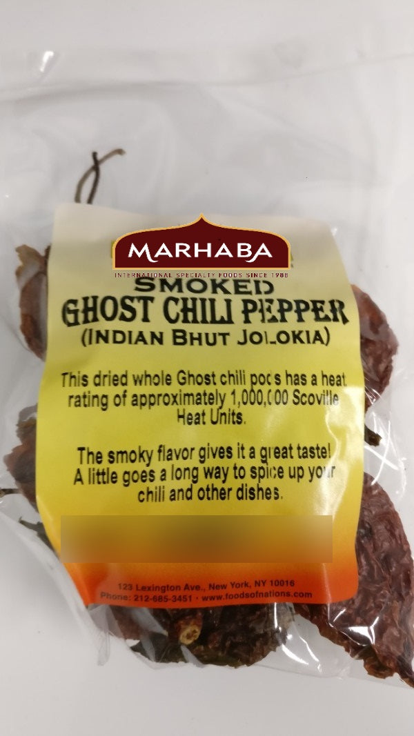 Ghost Smoked Chili (Naga / Bhut Jolokia), Whole