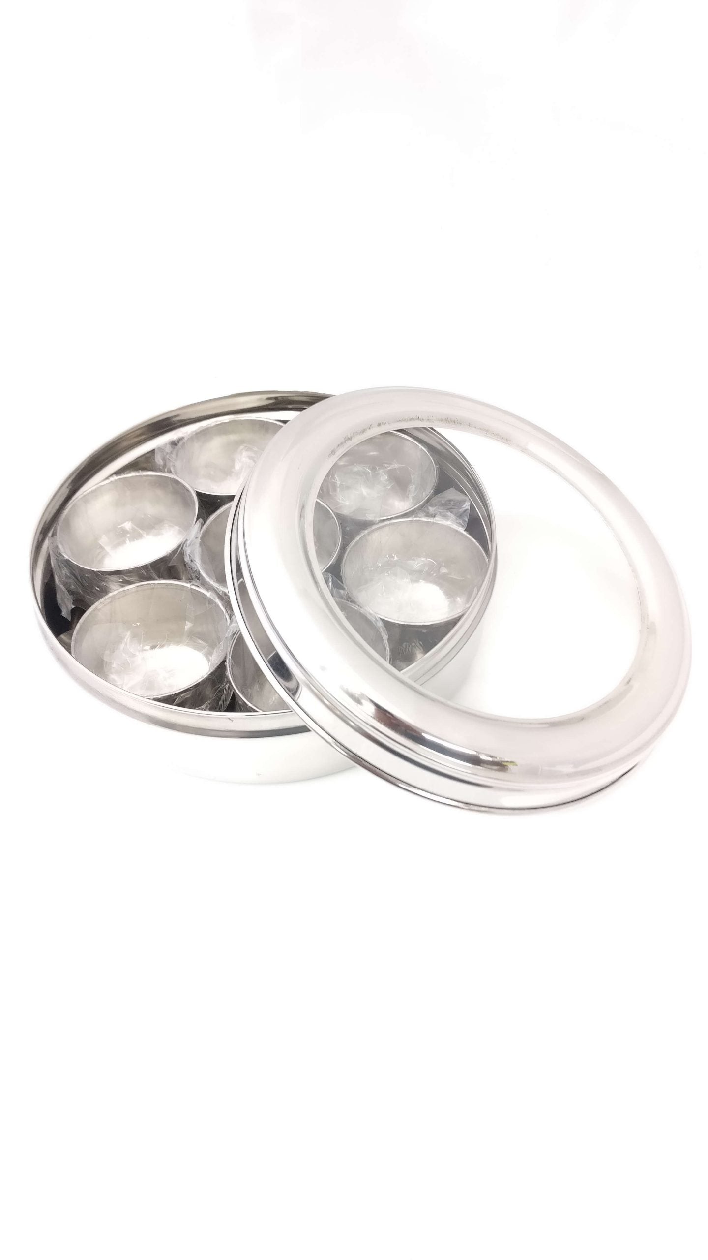 Masala Dabba, S/ Steel Top, W/See Thru inner lid
