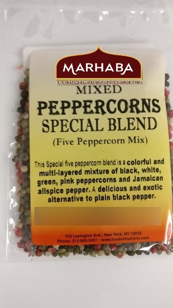 Mixed Peppercorn, Special Blend, Melange (Five Peppercorn Mix)