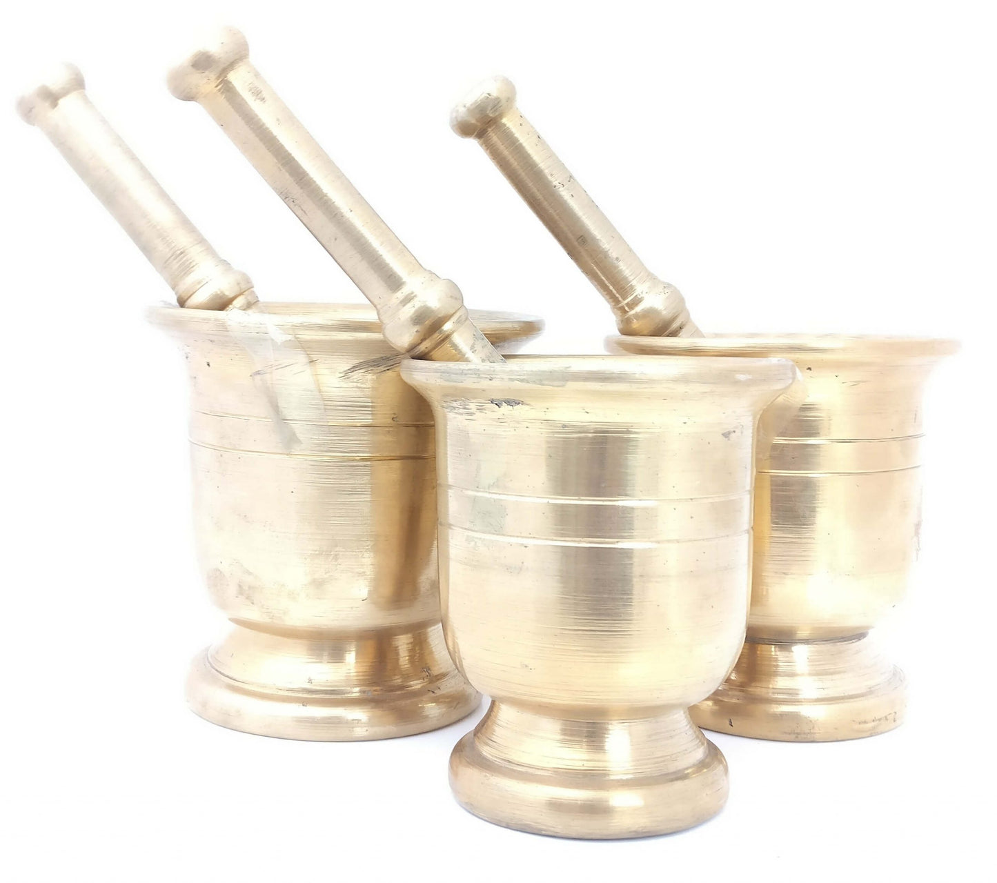 Morter & Pestle/ Hamam Dasta,Brass, Heavy Duty