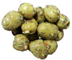 Green Pitted Olive, Hot / Spiced