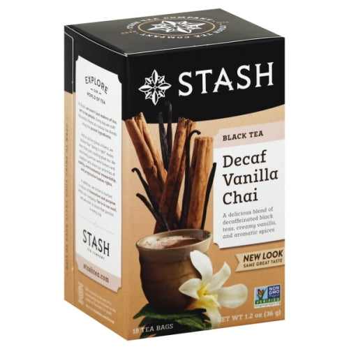Vanilla Chai Tea, Black Tea, Decaf