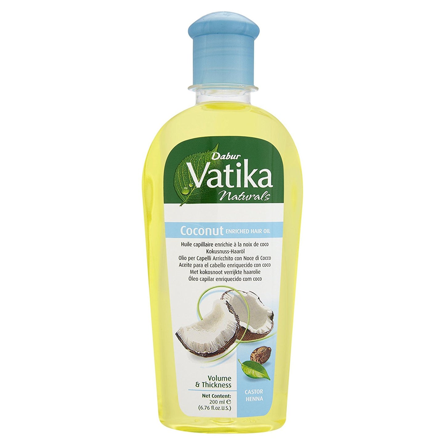 Vatika , Enriched Coconut Hair Oil, Henna Almond
