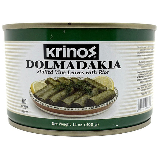 Dolmadakia Stuffed Vine Leaves With Rice Krinos