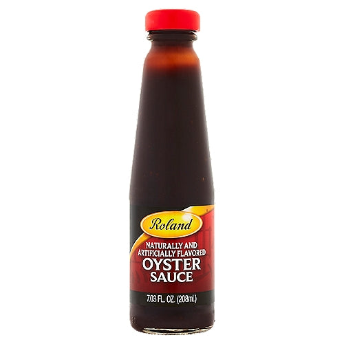 Roland's Oyster Sauce in a tall thin bottle