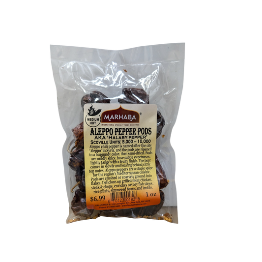 Aleppo Pepper Pods Medium-Hot