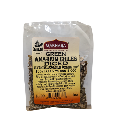 Anaheim Chiles Green Diced Mild