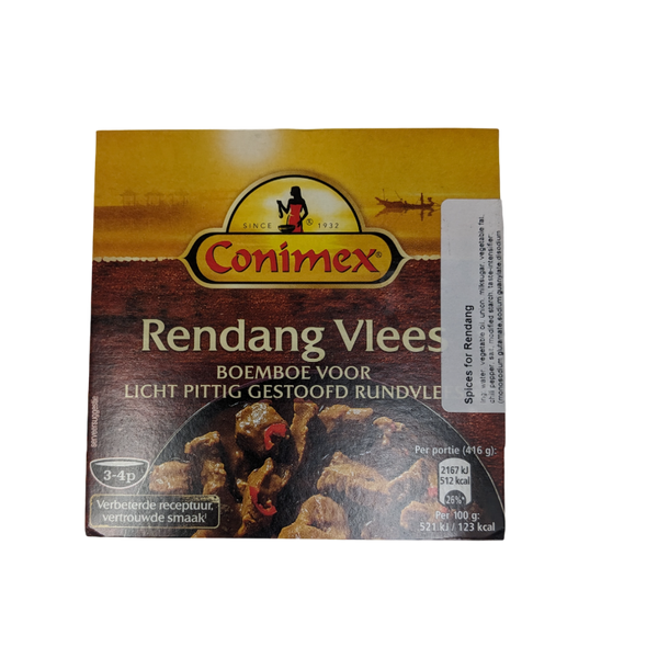 rendang vleese in a  small container
