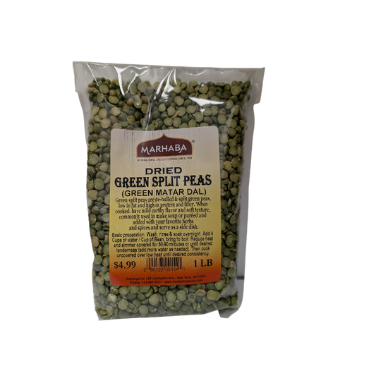 Green Split Peas, Dried