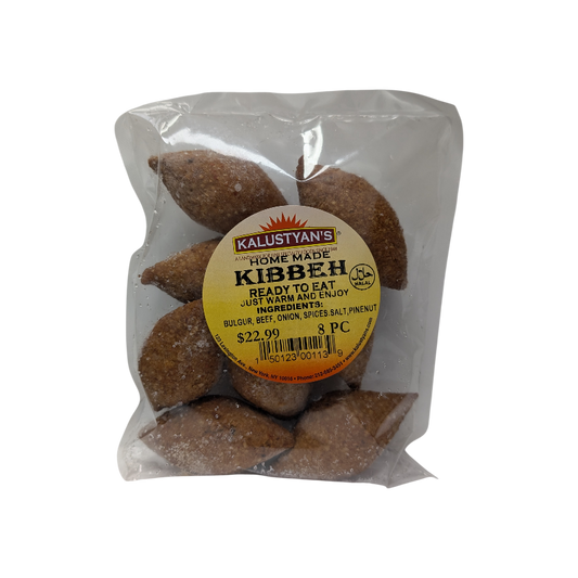 Kibbeh 8 pcs FROZEN LOCAL DELIVERY ONLY