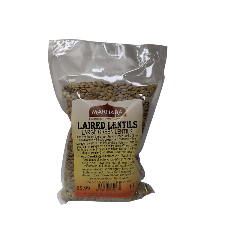 Laired Lentils, Large Green Lentils