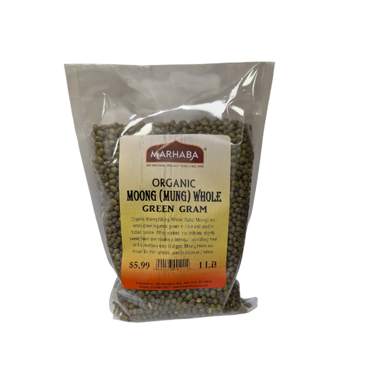 Moong (Mung) Whole, Green Gram, Organic